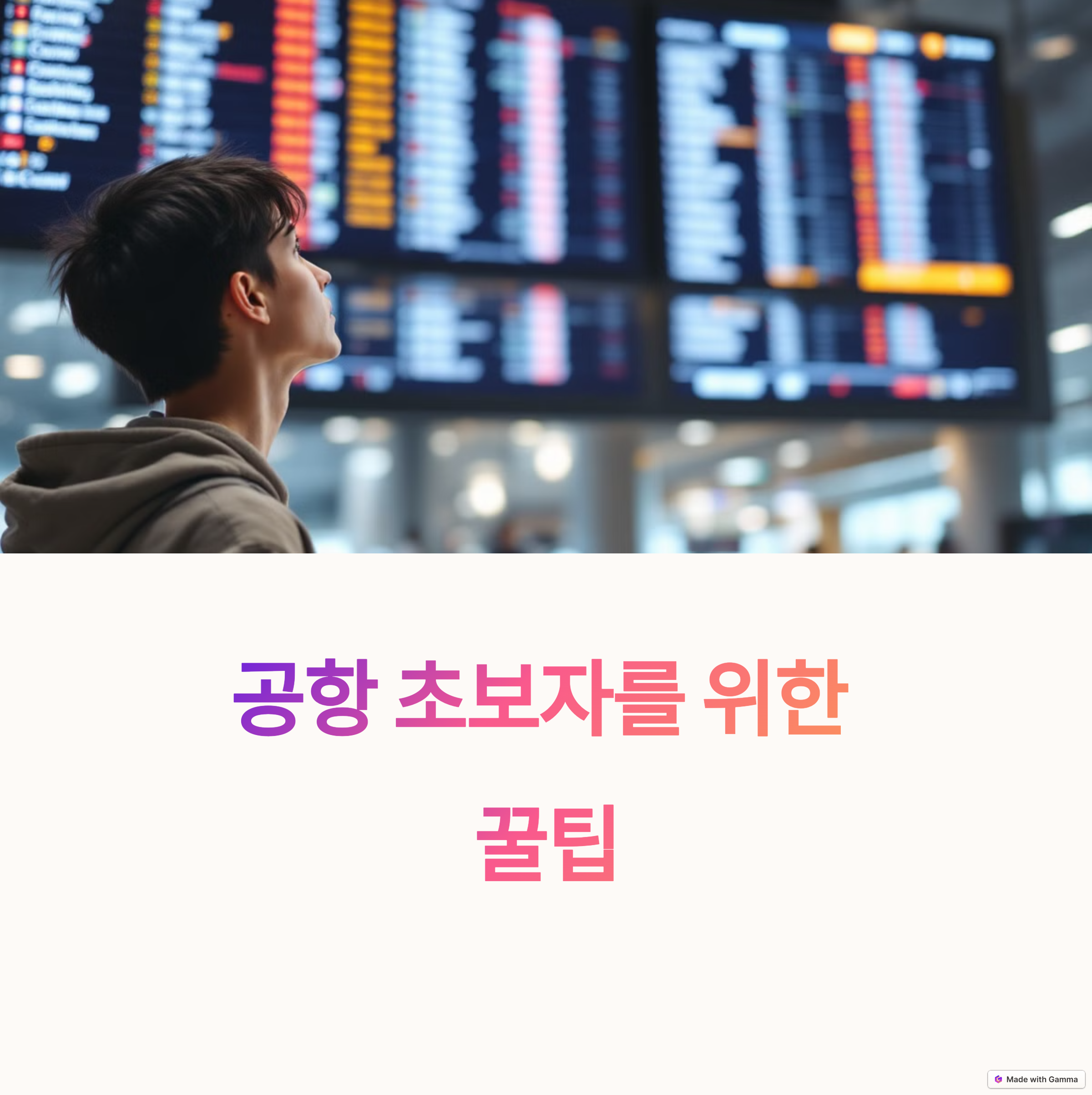 공항이용팁