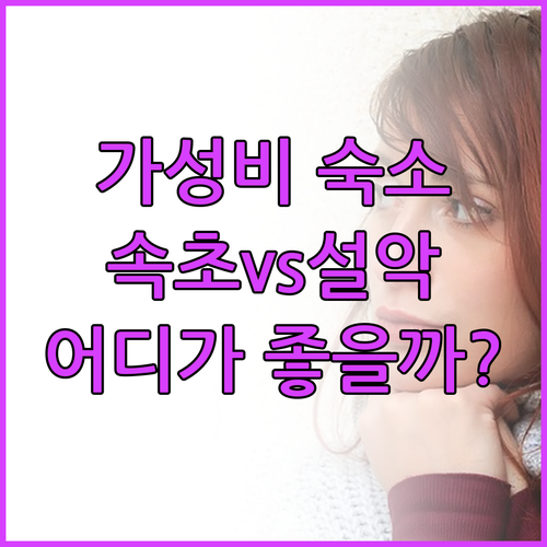 가성비 속초 숙소 추천! 설악 파인리