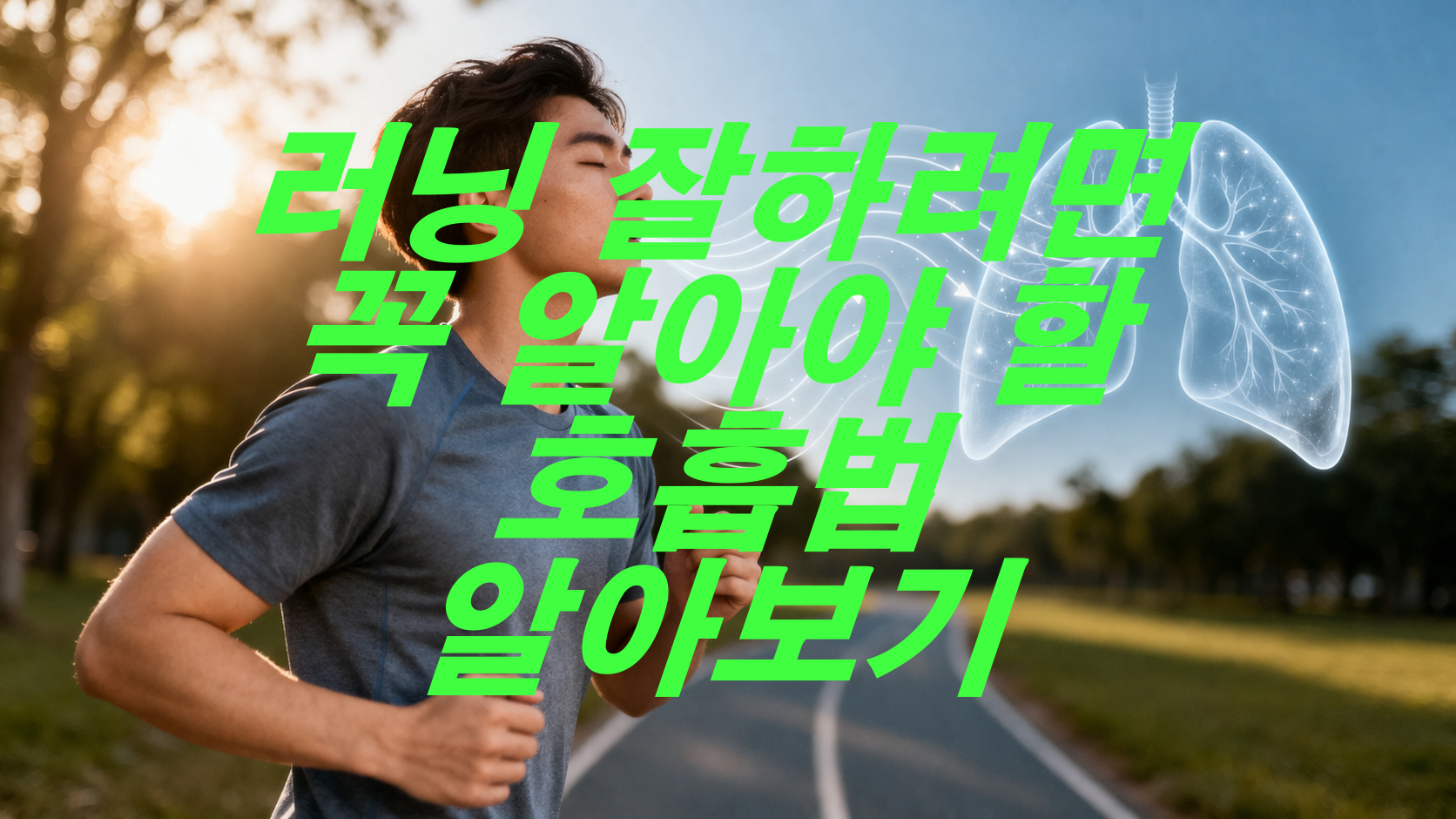 러닝 잘하려면 꼭 알아야 할 호흡법 알아보기