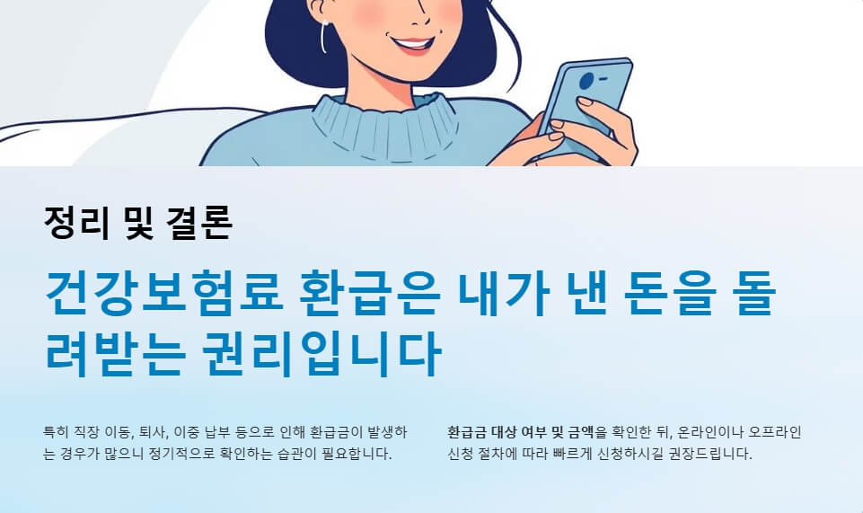 건강보험료 환급 결론
