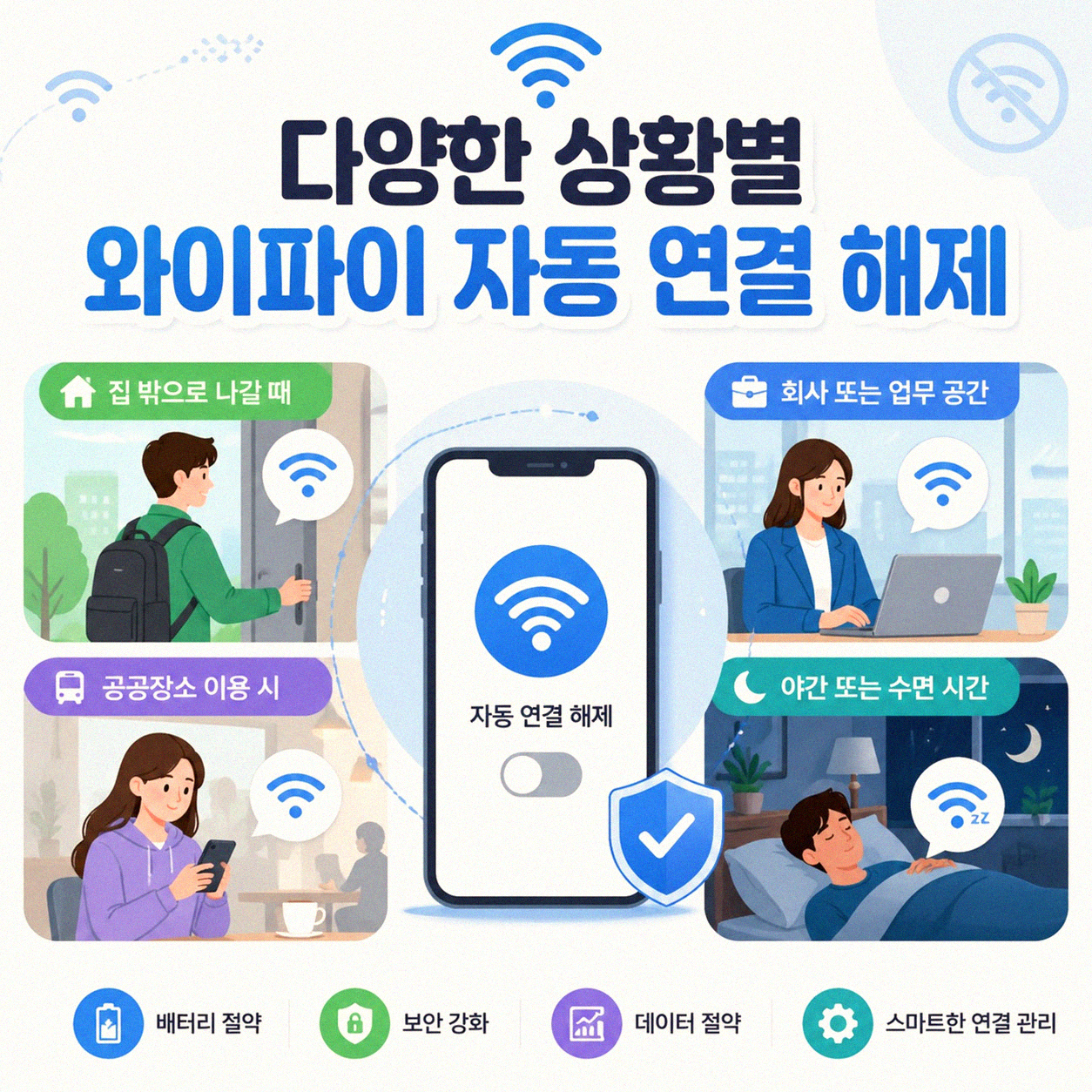 와이파이 자동 연결 설정, 불편함 줄이는 법