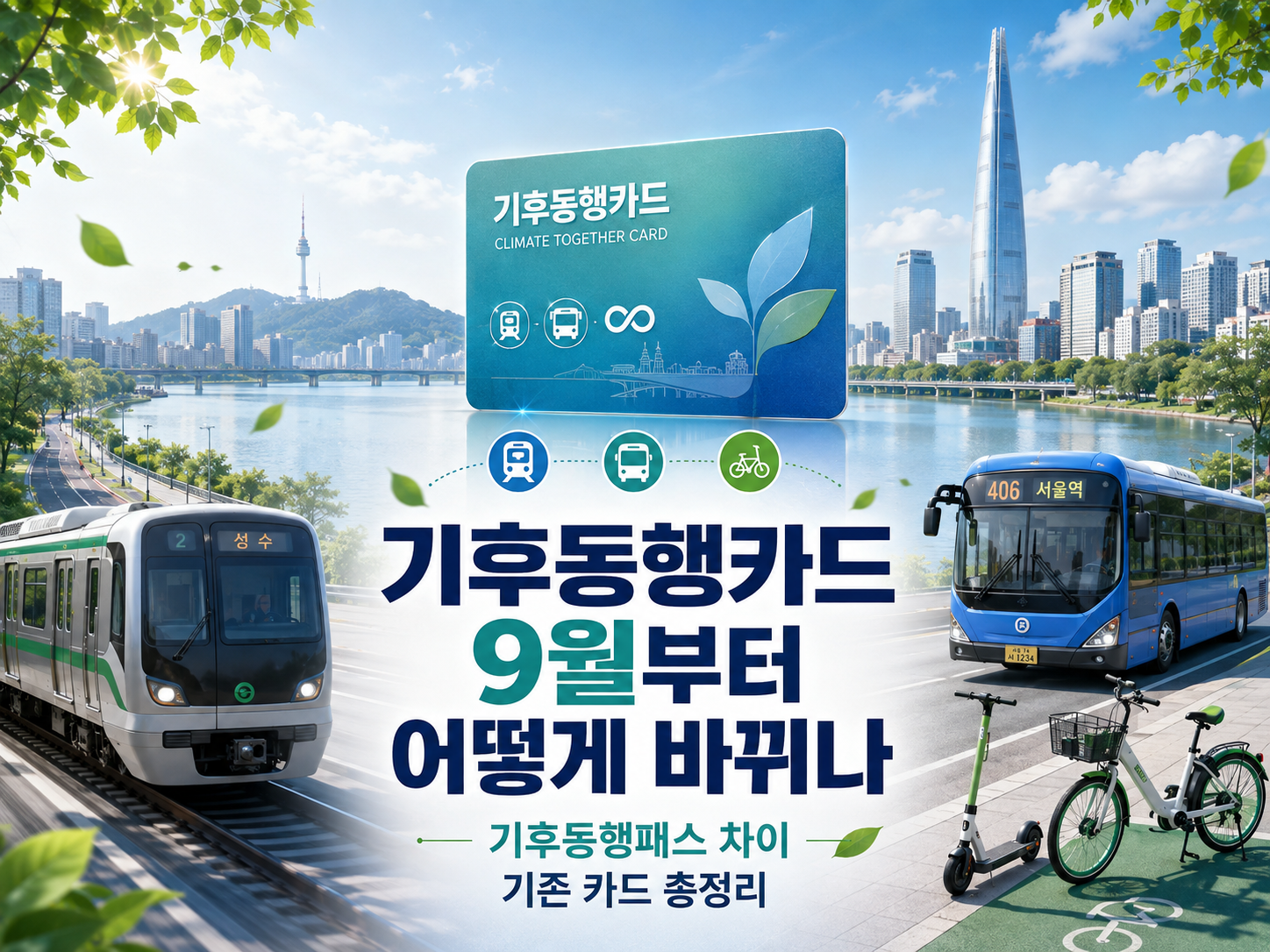 2026 기후동행카드 9월부터 어떻게 바뀌나|기후동행패스 차이·기존 카드 사용기간 총정리