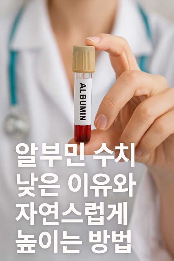 알부민 수치 낮은 이유와 자연스럽게 높이는 방법/gpt