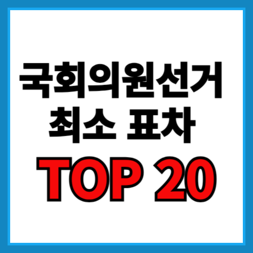 국회의원선거 최소 표차 11위 ~ 20위, 국회의원 선거 결과