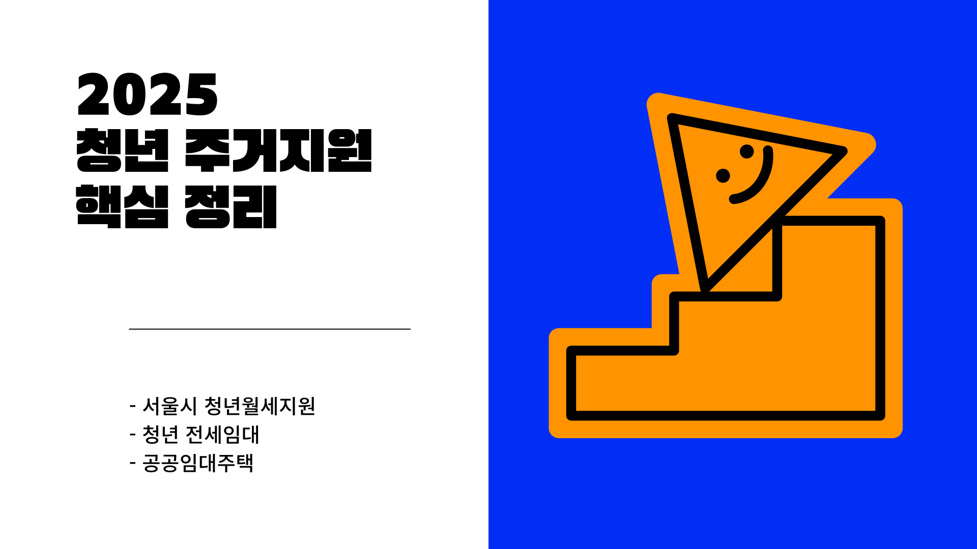 2025 청년 주거지원 핵심 정리