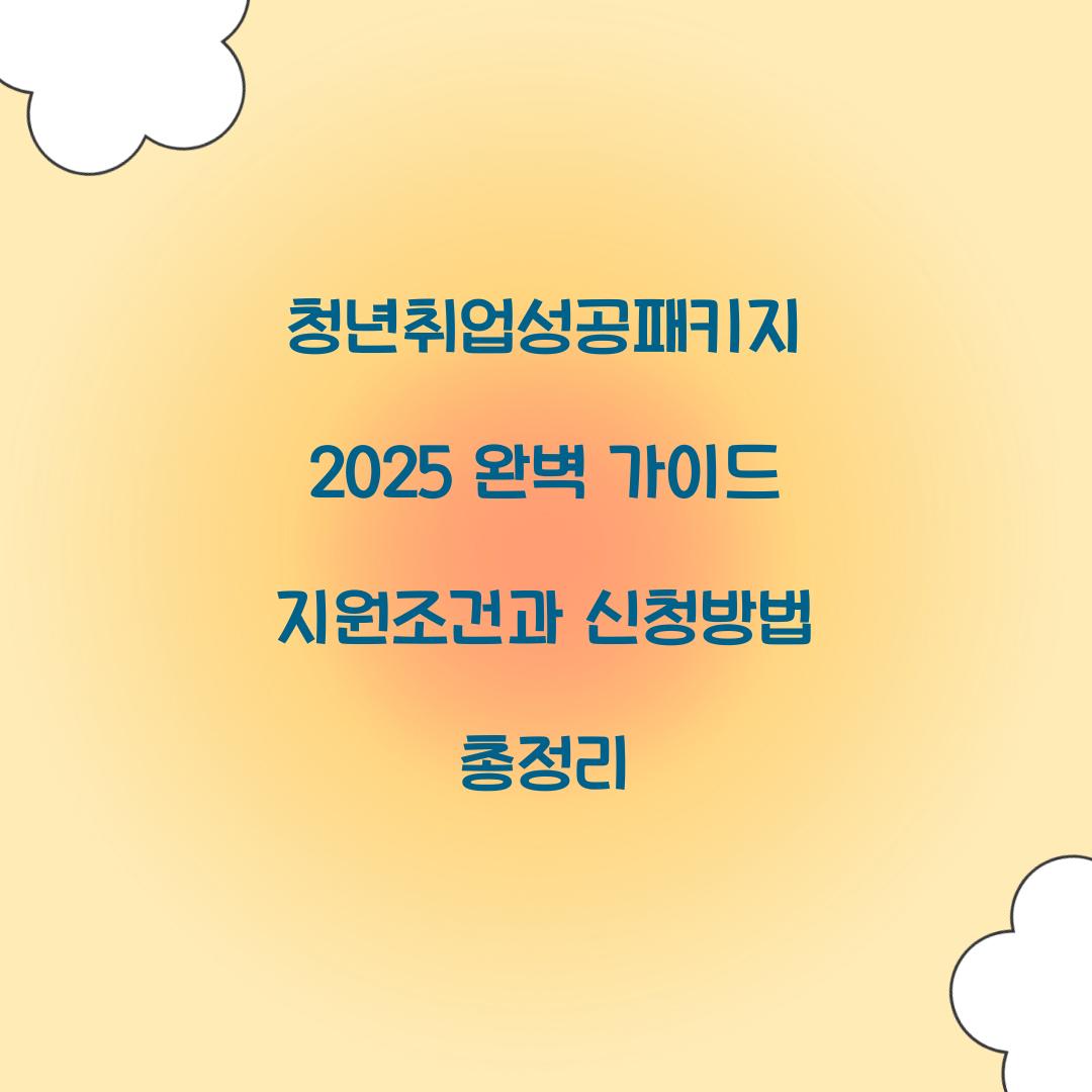 청년취업성공패키지