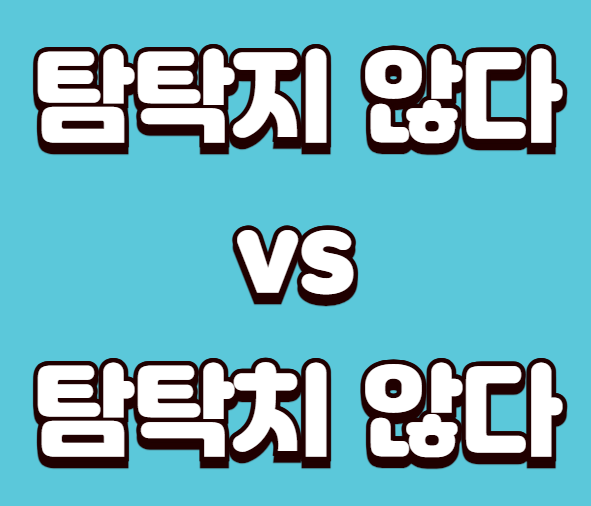 탐탁지 않다 vs 탐탁치 않다