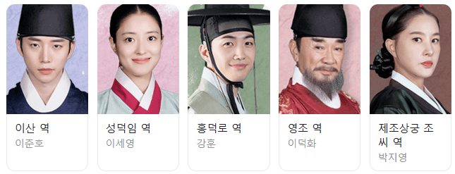 옷소매 붉은 끝동 등장인물