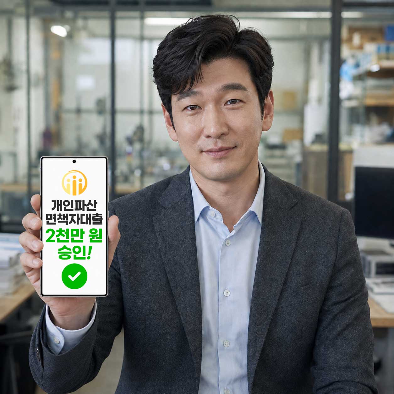 개인파산면책자 사업자 제조업 2년 기대출 없음 2사 1,000+1,000 당일 최대 한도 승인 사례