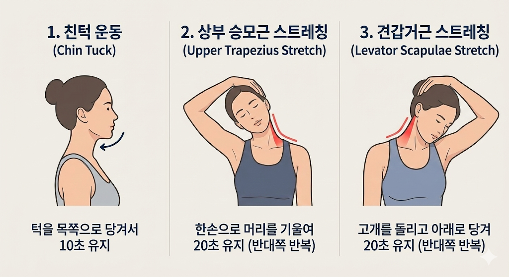 거북목 교정 스트레칭