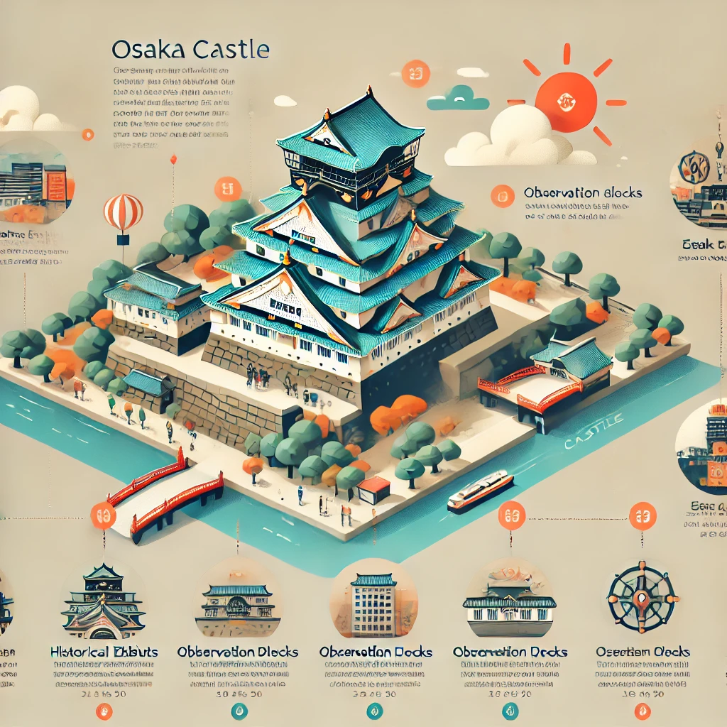 오사카 성 내부 탐방