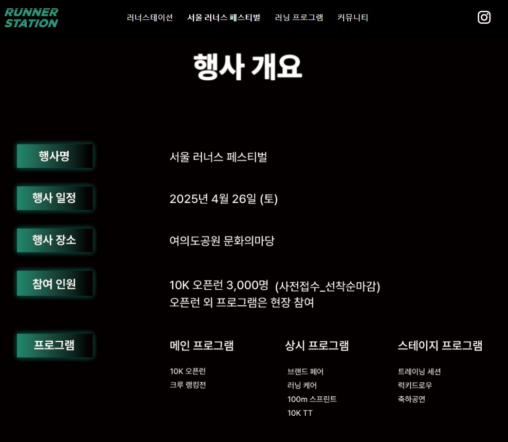 2025 서울 러너스 페스티벌 사전접수 총정리