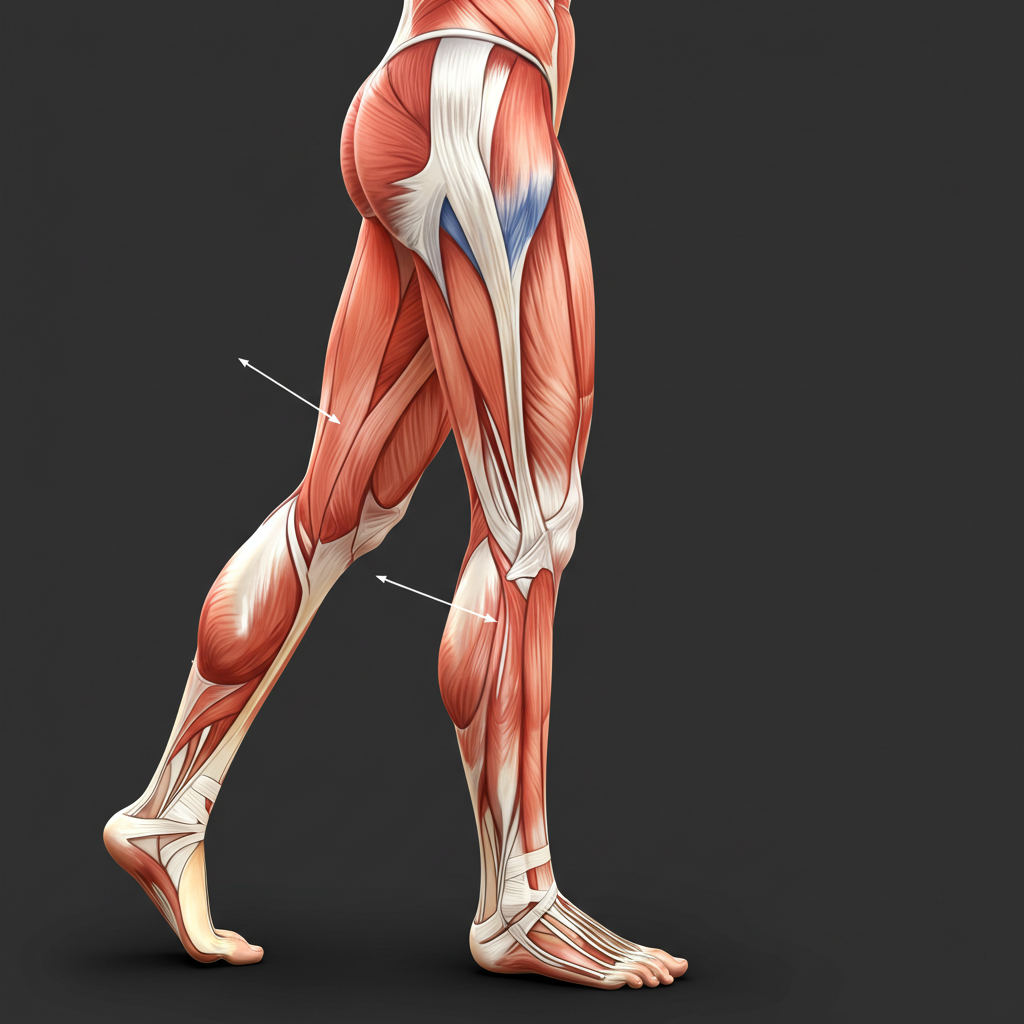 뒤로 걷기 시 강화되는 허벅지 및 엉덩이 근육