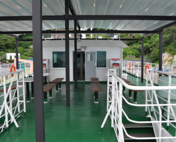 장사도 해상공원 유람선