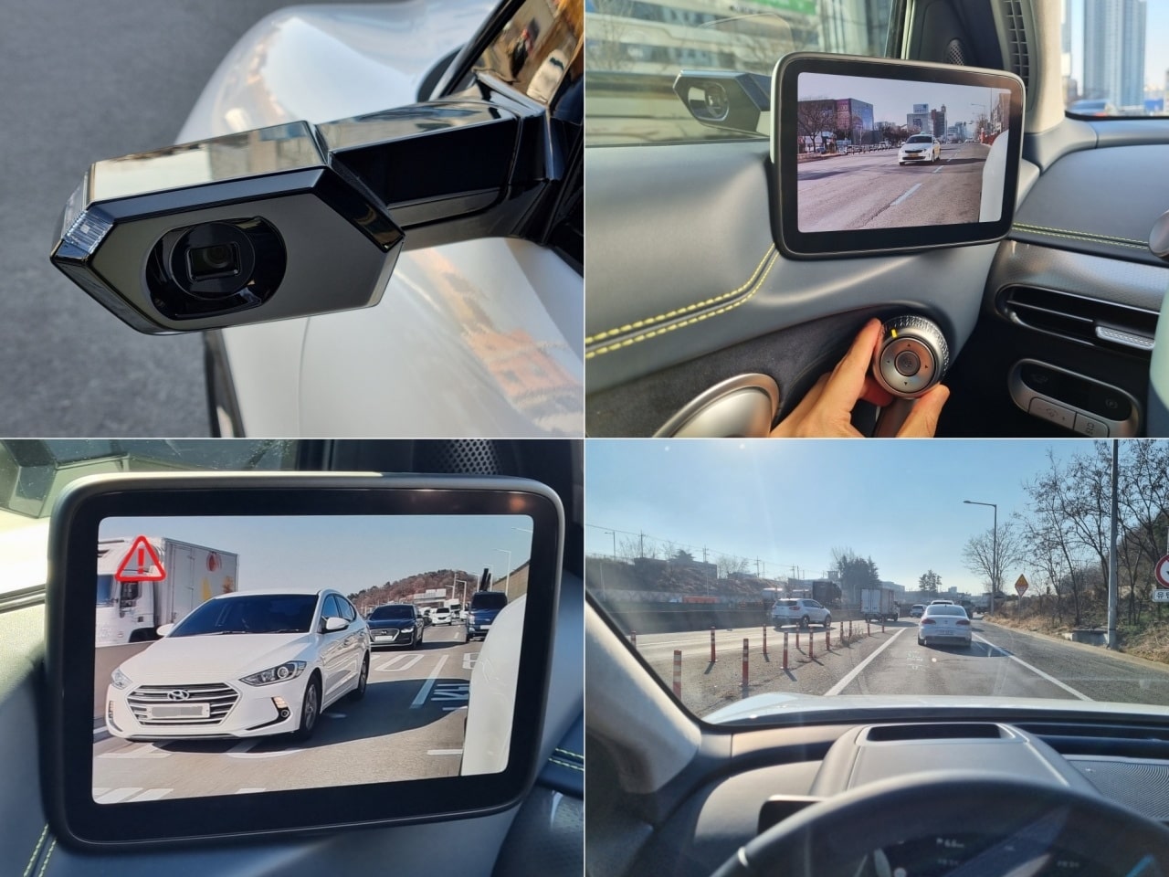 GV60의 디지털 사이드 미러를 한 컷에 모았습니다.