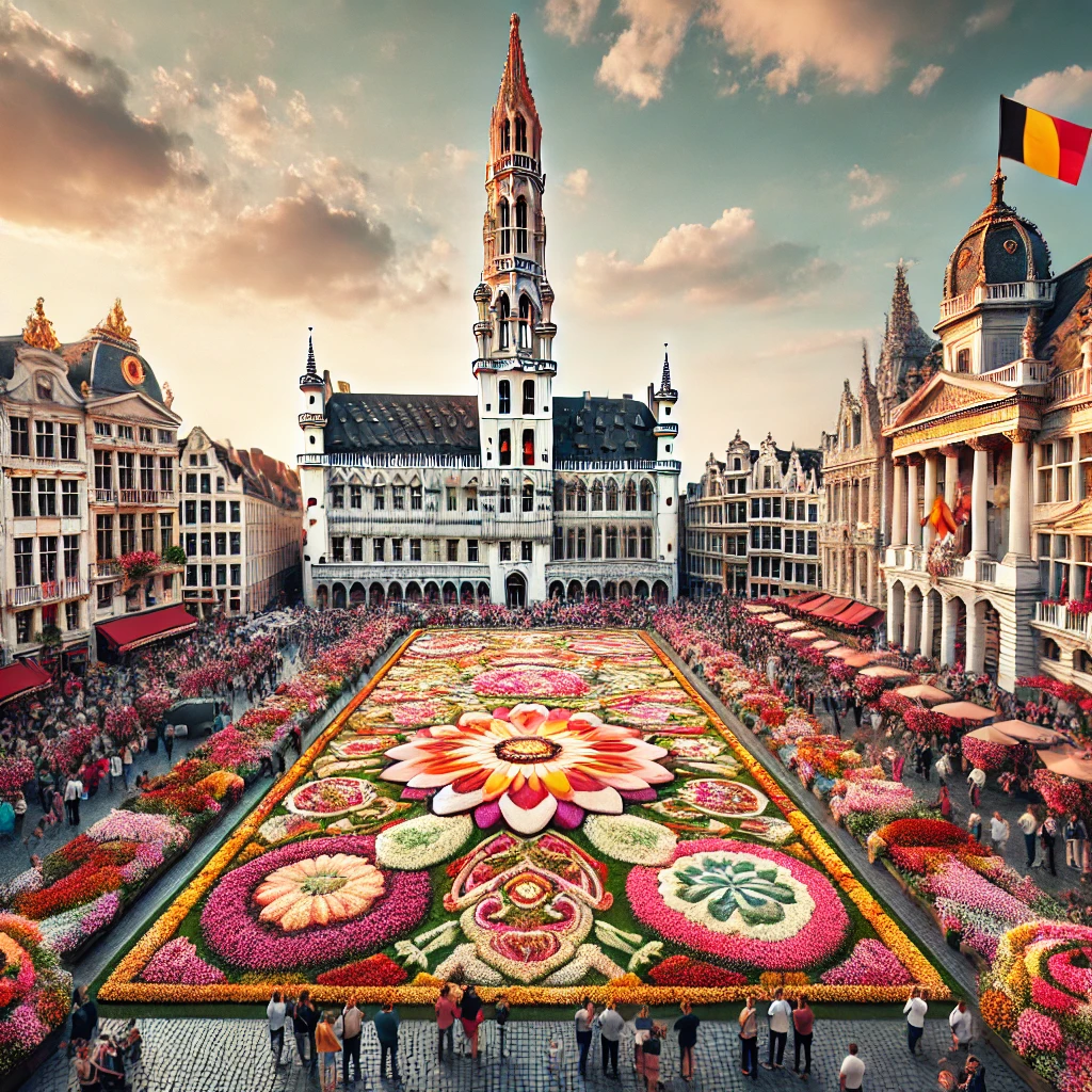 브뤼셀 꽃 양탄자 축제