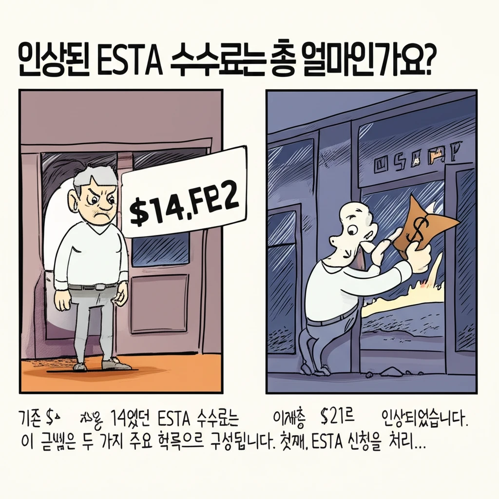 미국 ESTA 수수료 21달러, 손해..