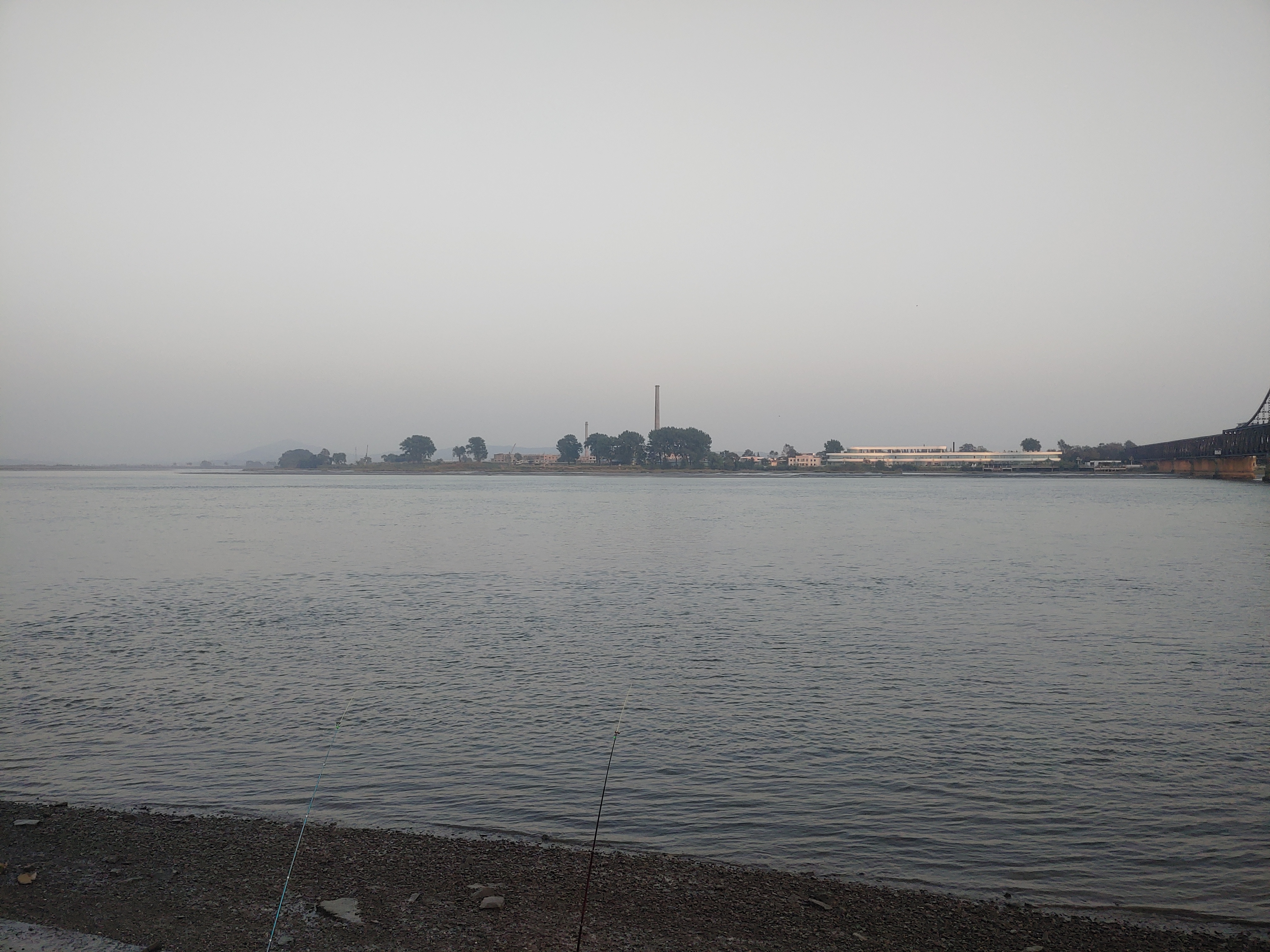 압록강 풍경 사진