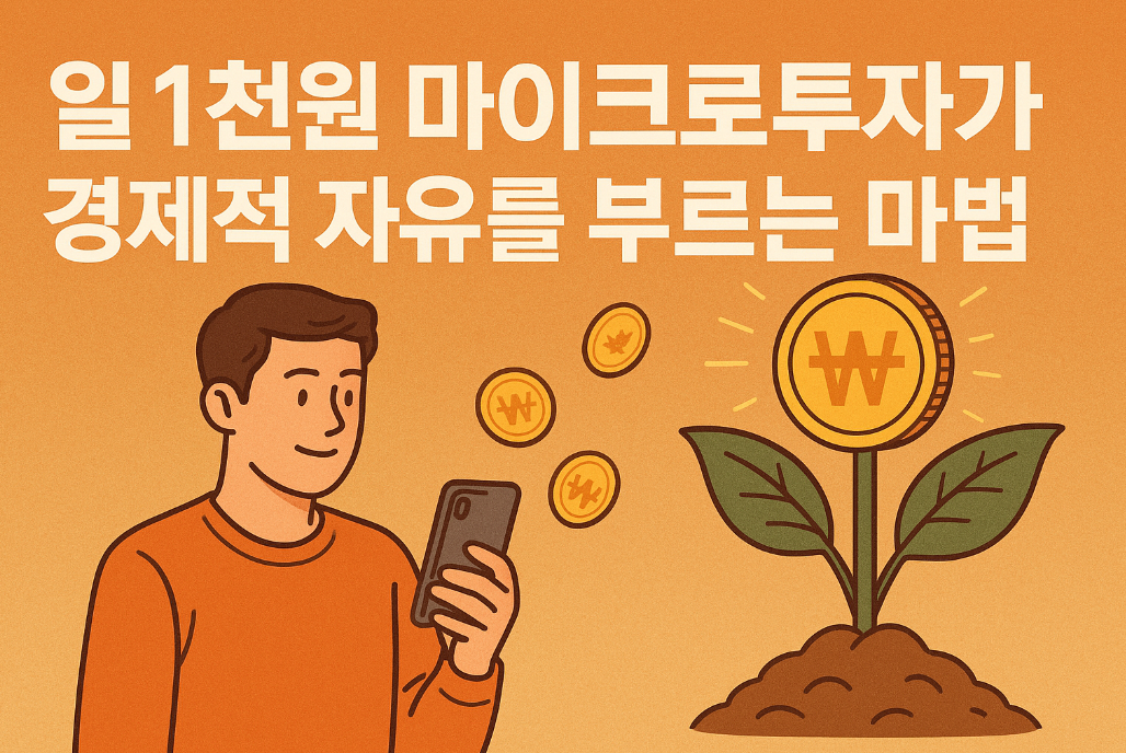 일 1천원 마이크로투자가 경제적 자유를 부르는 마법