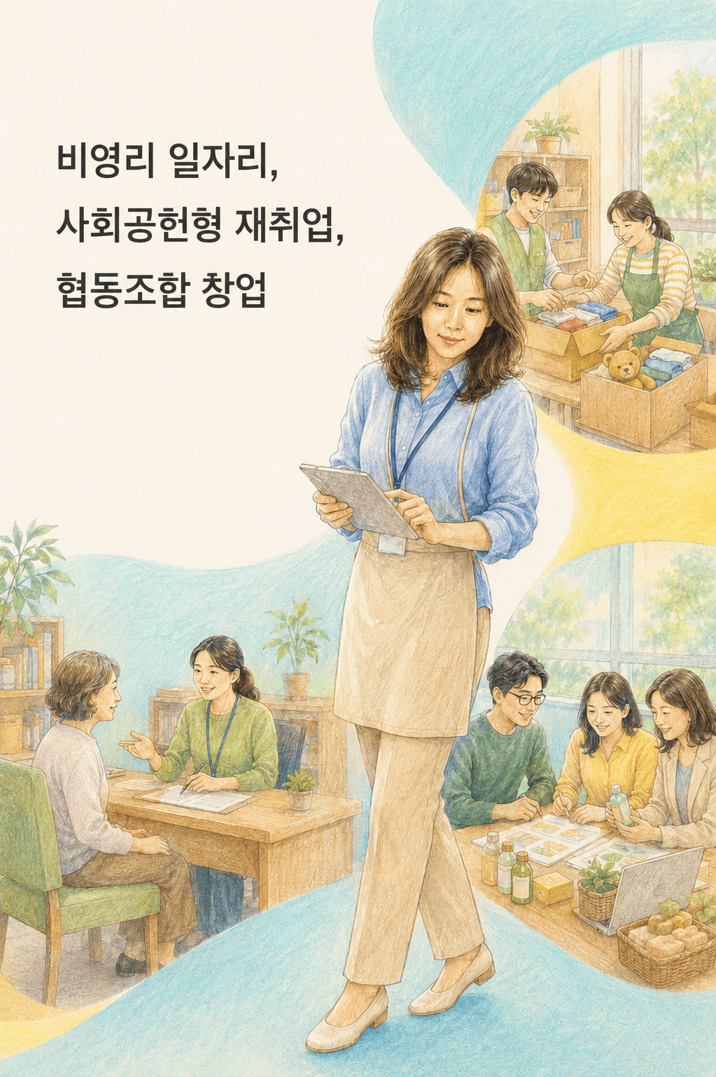 50대 사회적경제 취업 사회적기업 비영리 일자리 협동조합