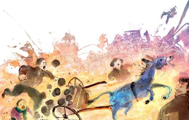 <노새 두 마리> 삽화