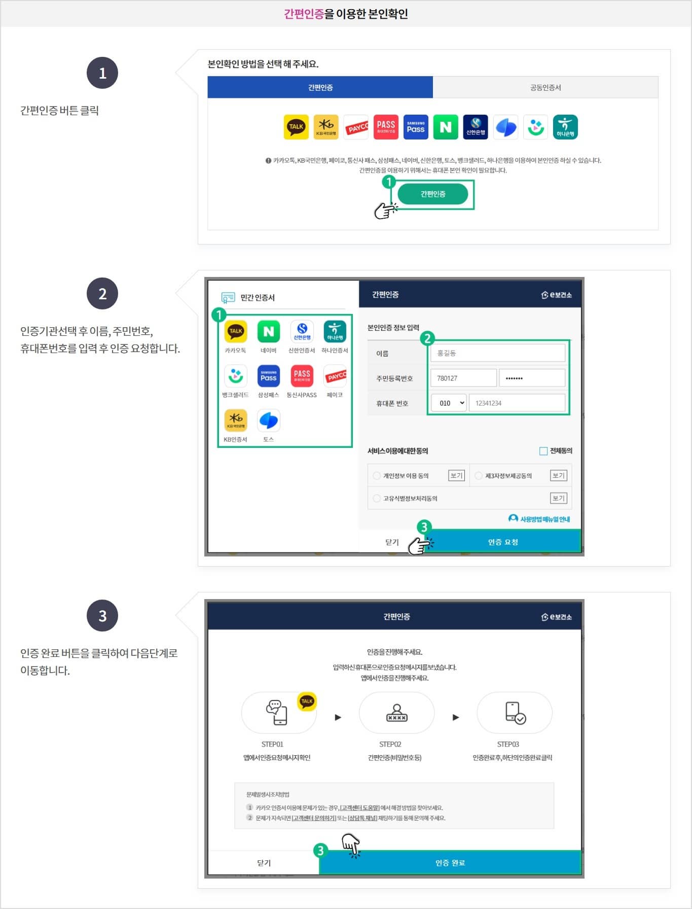 공공보건포털 e보건소 홈페이지4