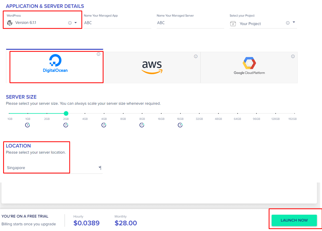 Cloudways 개설방법에 대한 사진