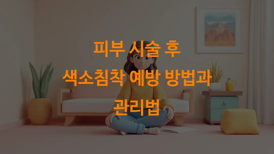 피부 시술 후 색소침착 예방 방법과 관리법