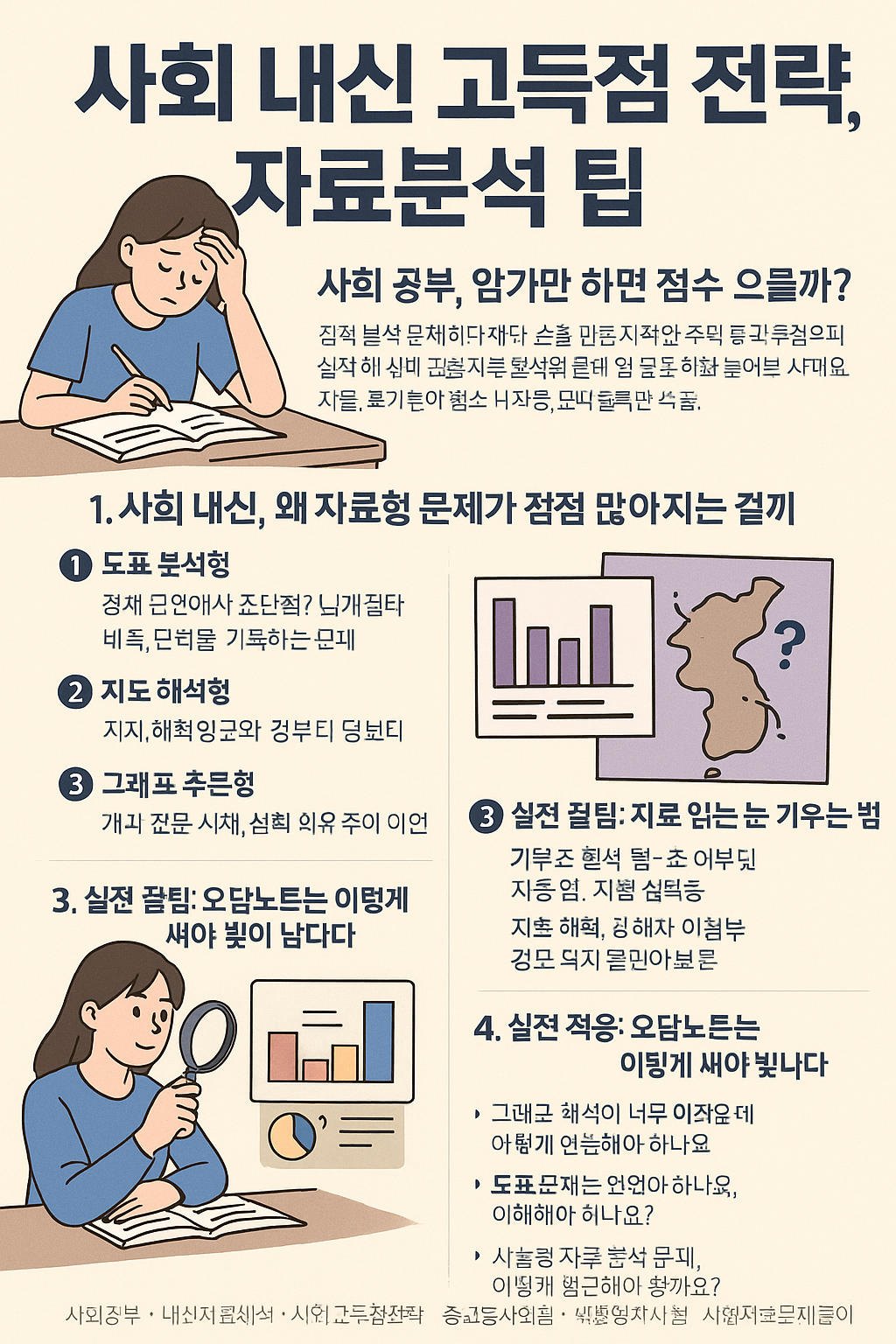 사회 내신 만점 노리는 비밀 전략! 놓치면 후회할 자료 분석 꿀팁 공개