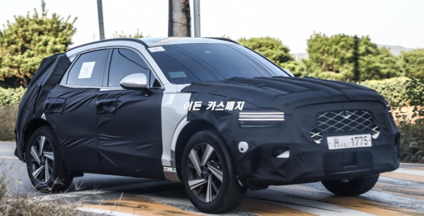 제네시스 GV70 페이스리프트 테스트카 스파이샷