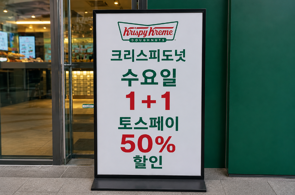 크리스피도넛 수요일 토스페이 50% 할인 100% 받는 법