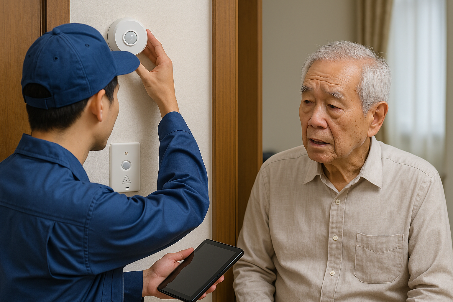 독거노인 안심 센서 설치 및 관리 서비스에 관한 이미지