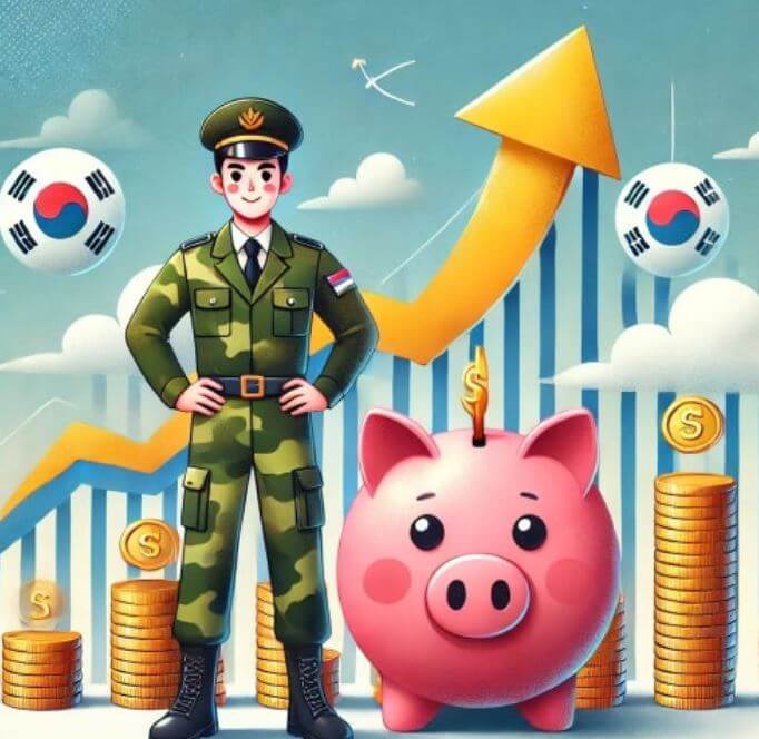 군복무와 함께 장병 내일 준비적금을 시작한 장병 모습