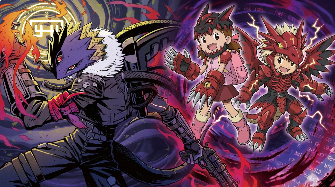 디지몬카드게임 BT18 엘리먼트 석세서 환경 베르제브몬 &amp; 자색 하이브리드 덱