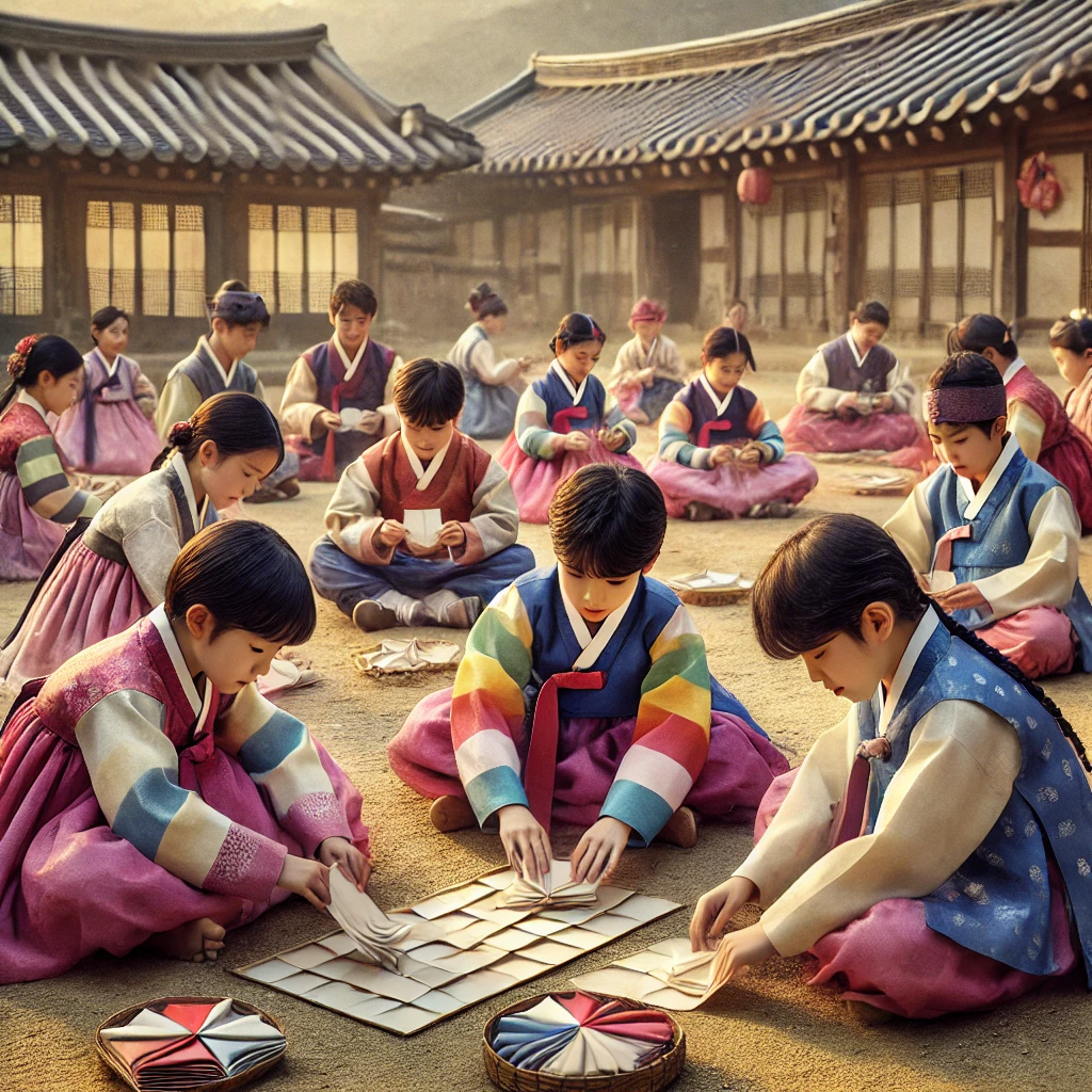 설날 아침의 딱지치기 대결: 손쉽게 딱지 만드는 법