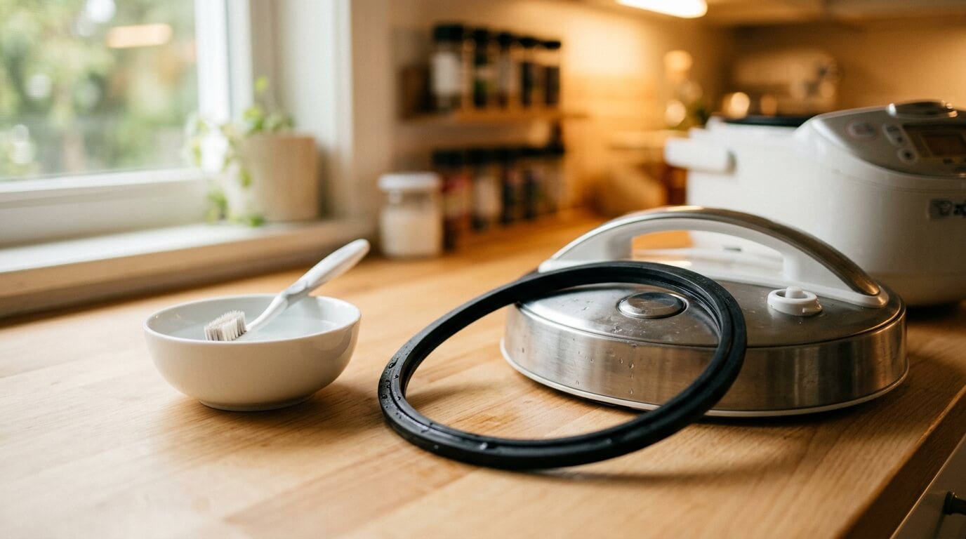 밥솥 패킹 고무 실링 분리 청소법 냄새 원인 제거