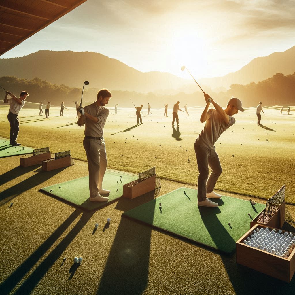 실외골프연습장 배경
