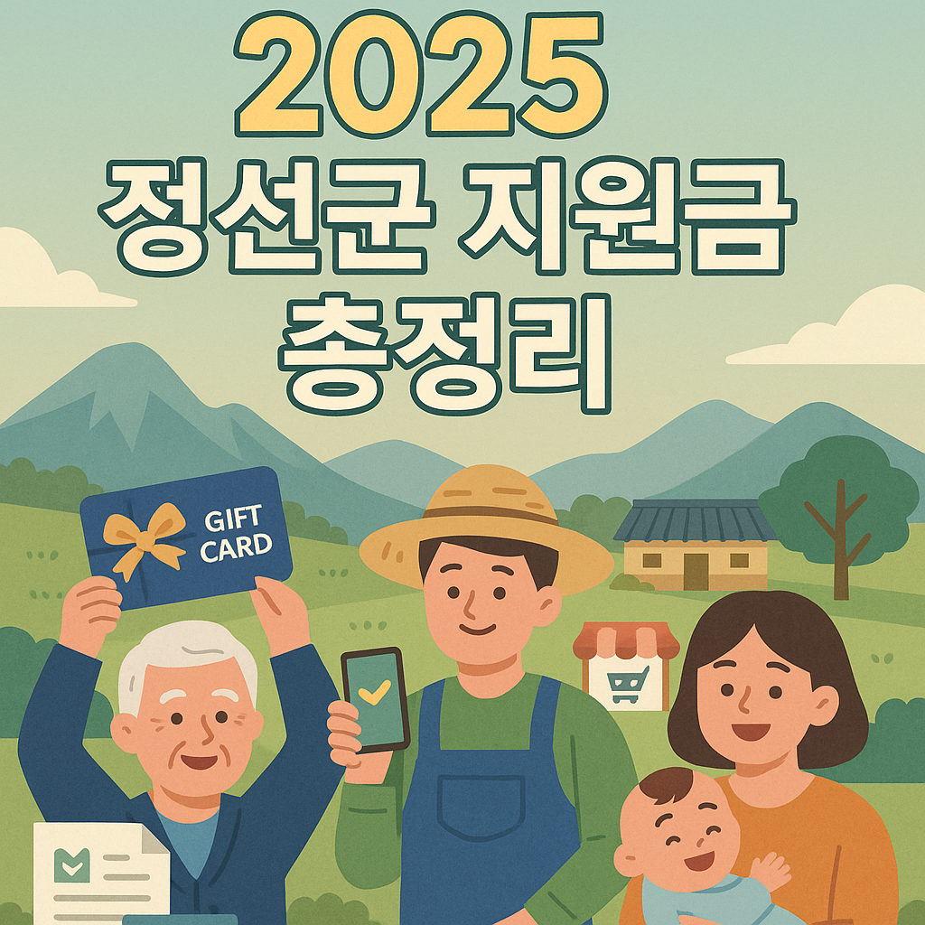 2025 강원특별자치도 정선군 지원금 총정리 민생회복·농업인수당·복지급여 정리