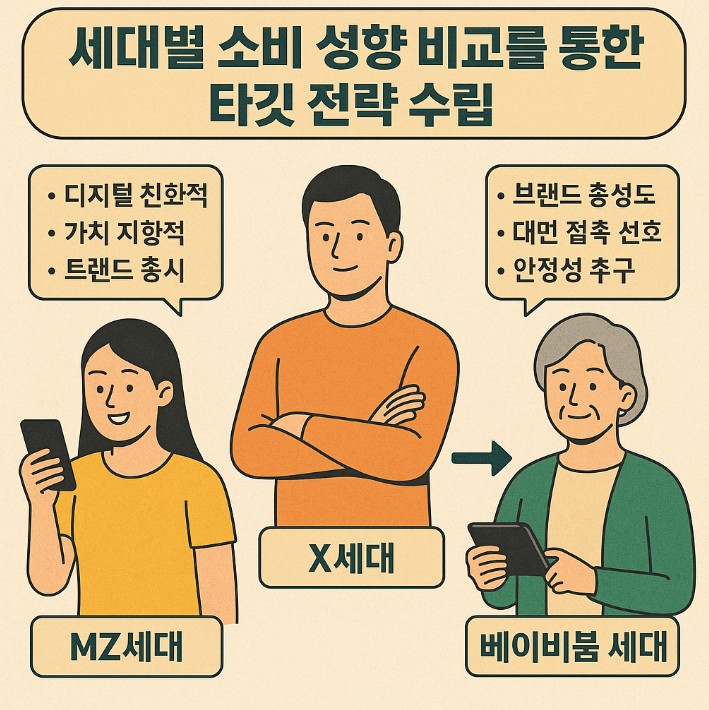 세대별 전략 수립 이미지