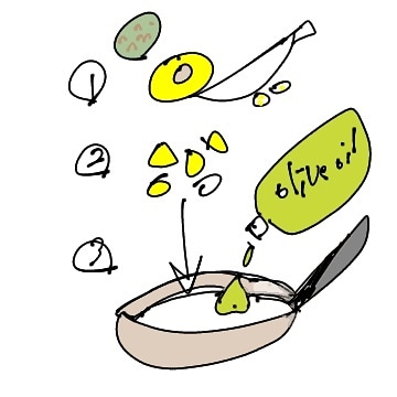 안 익은 아보카도 요리