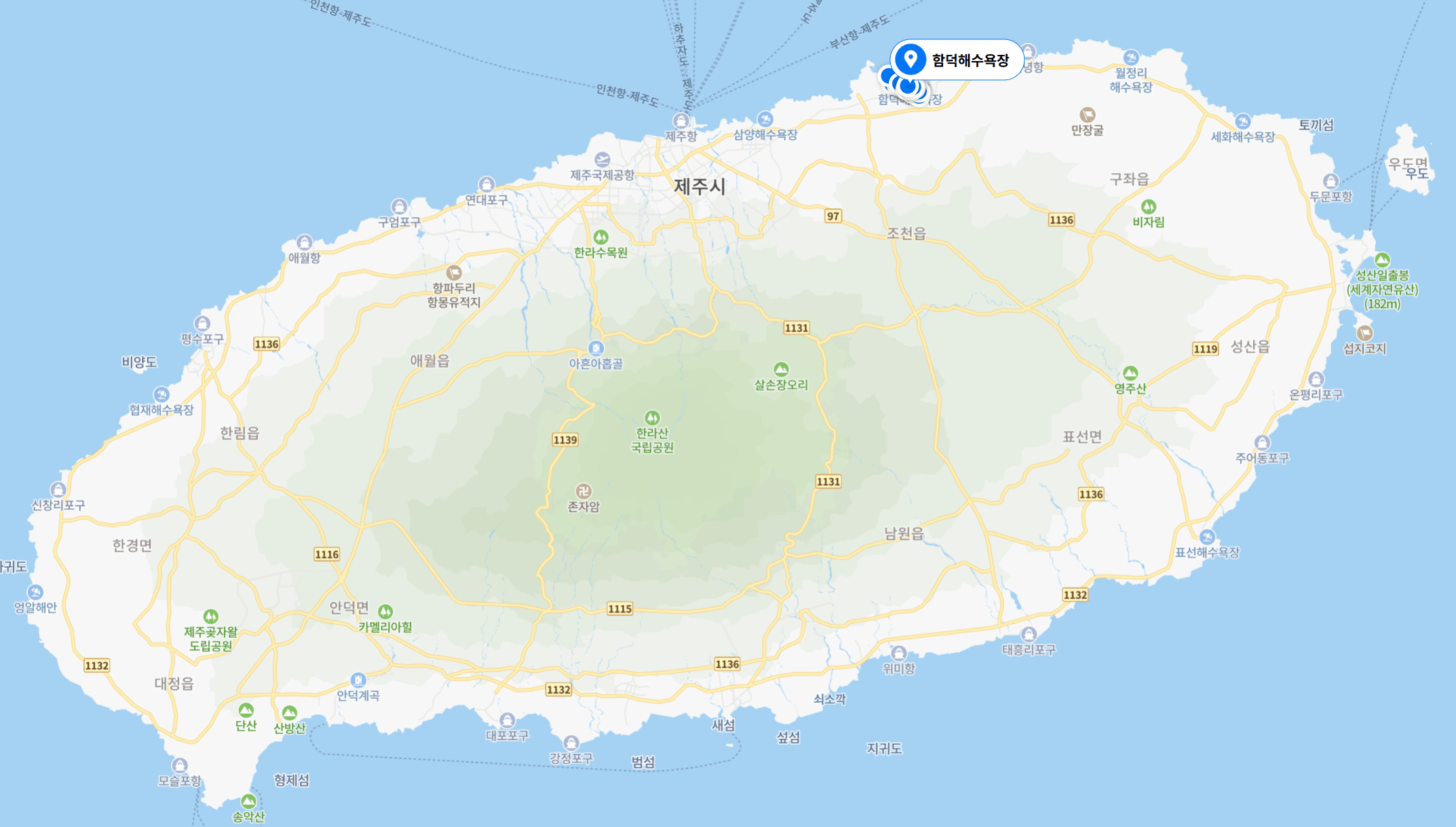 함덕해수욕장 상어 출몰 지역