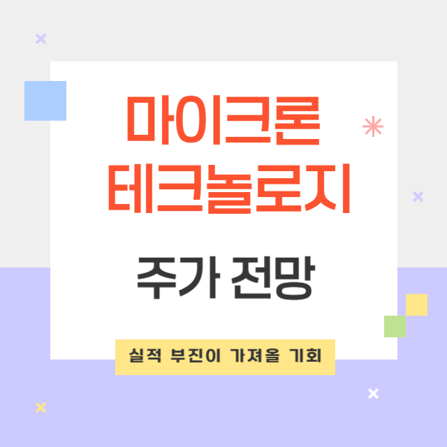 마이크론 테크놀로지 주가 전망