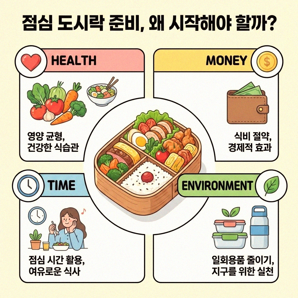 나를 위한 점심 도시락 직접 준비하기 알아보기