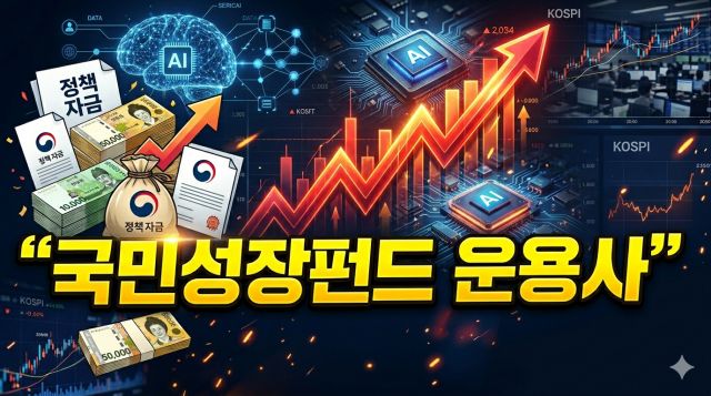 국민성장펀드 운용사 선정 기준과 AI·반도체 투자 전략을 설명하는 경제 콘텐츠 이미지