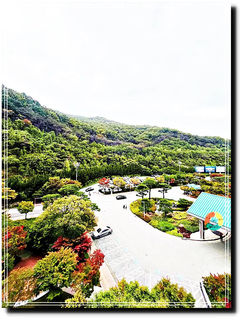 곤지암리조트_-숙소-뷰-산-주차장-단풍