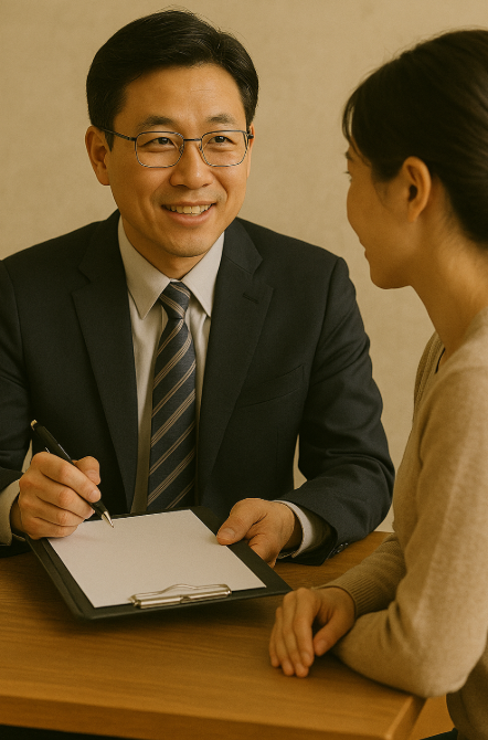 세무사가 상담하는 장면