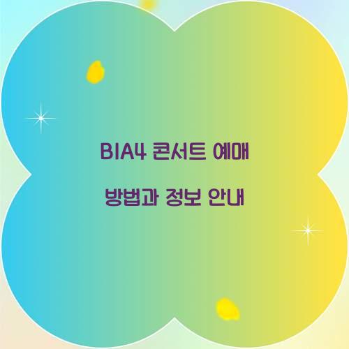 B1A4 콘서트 예매