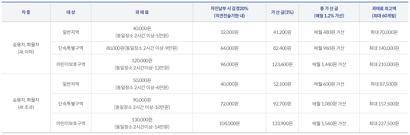 스쿨존 주정차 위반 단속