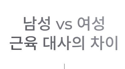 당뇨 관리, 남자와 여자가 다르게 운동해야 하는 이유