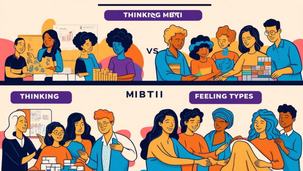 MBTI의 사고형과 감정형의 관련 사진